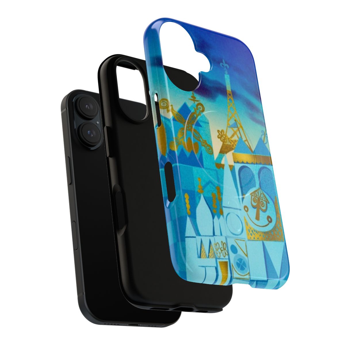 Geometric phone case inspired by the "It's a Small World" attraction at Disney theme parks. - Layers