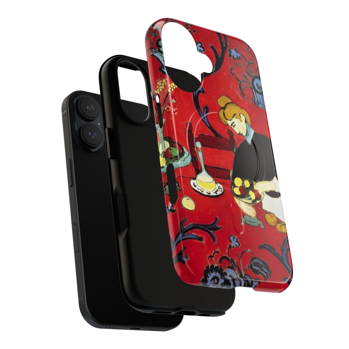 Colorful and artistic phone case featuring Matisse's "The Red Room" painting. - Layers