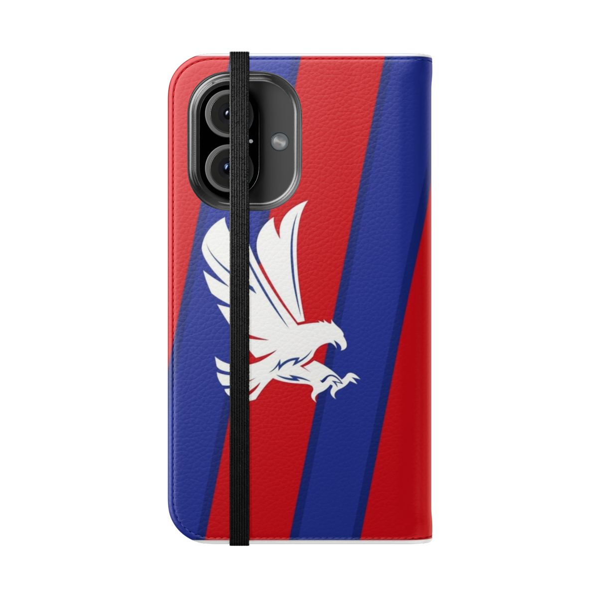 Crystal Palace themed phone case with flip cover design - Folded Front