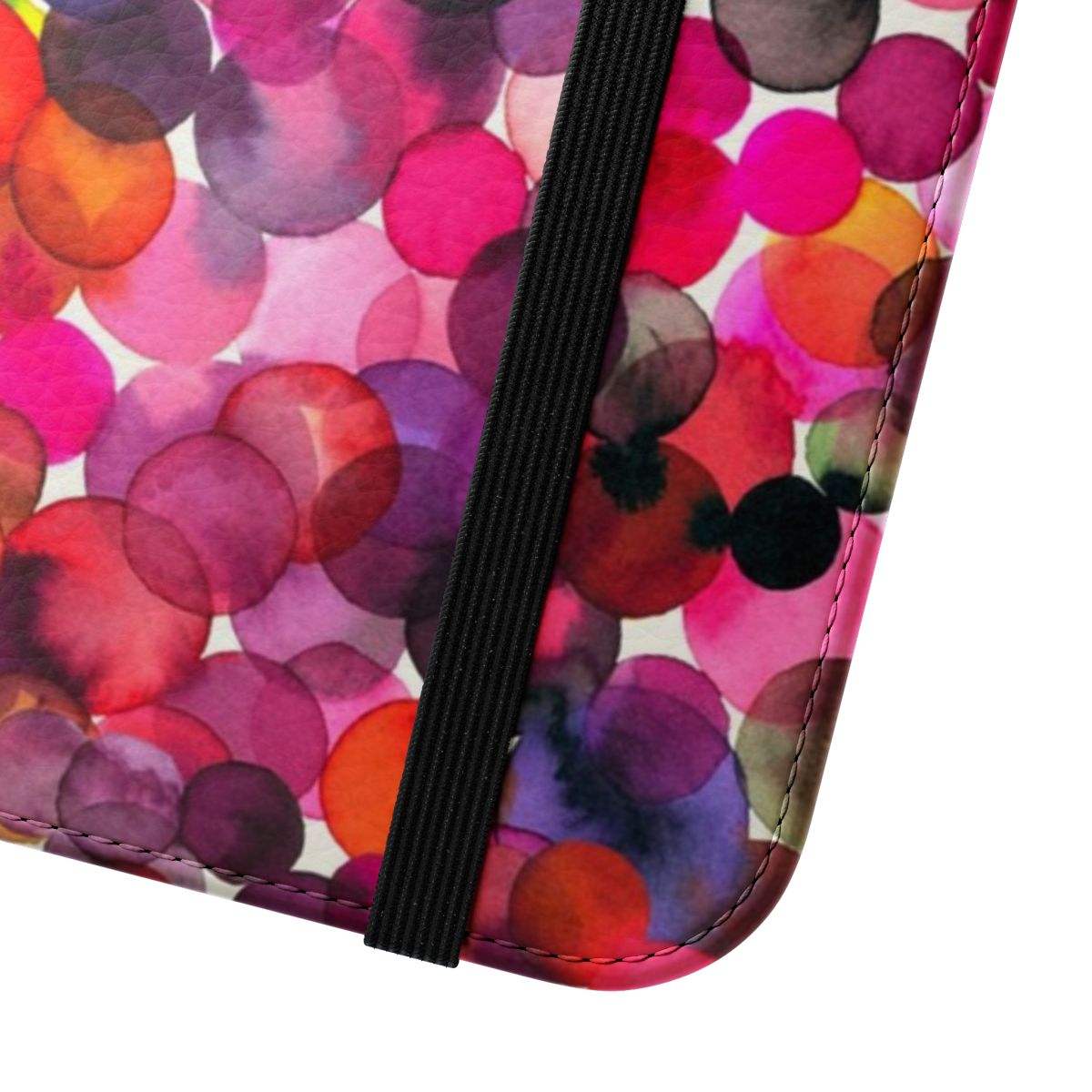 Colorful watercolor dot pattern phone case cover - Close Up