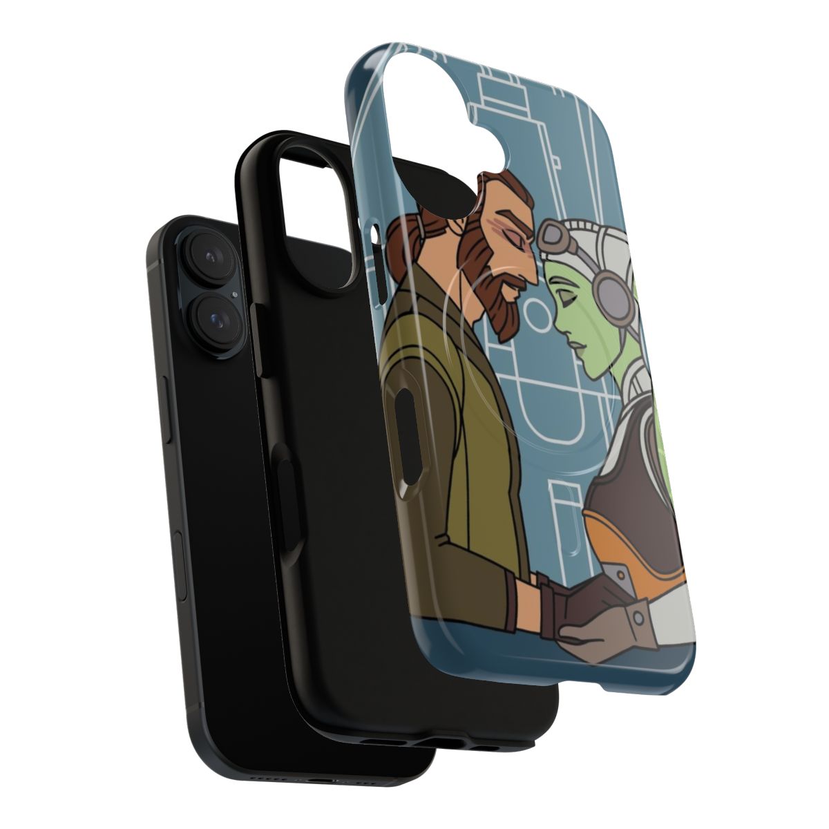 Magnetic tough phone case with Star Wars Rebels inspired designs - Layers