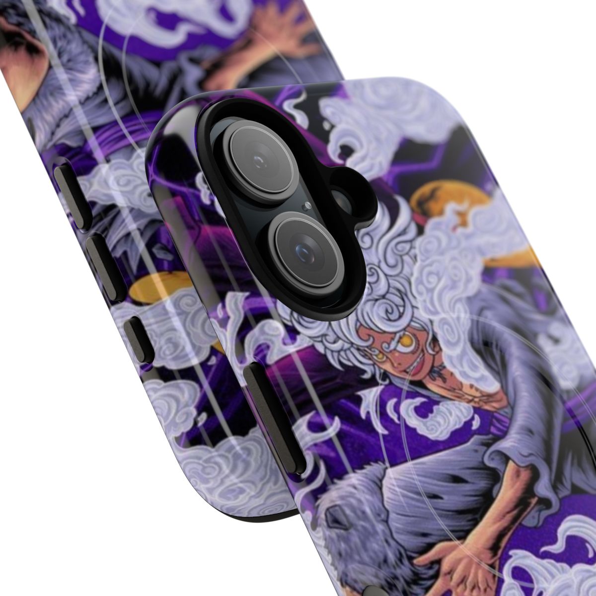 One Piece Luffy Gear 5 Magnetic Tough Phone Case - Detail