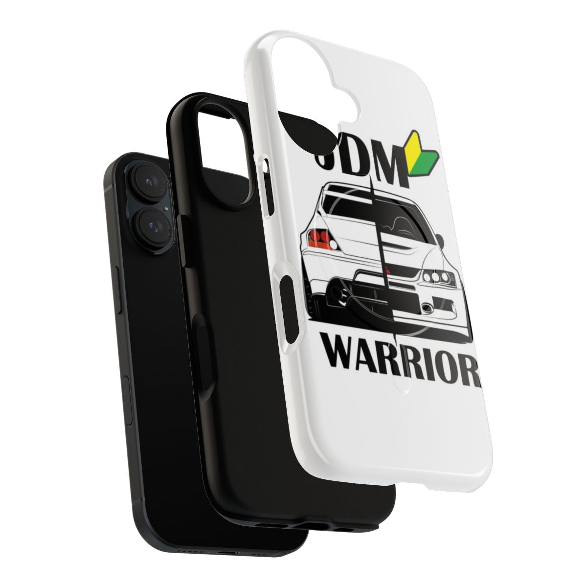 Tough magnetic phone case with JDM-inspired design for Mitsubishi Lancer Evo enthusiasts - Layers