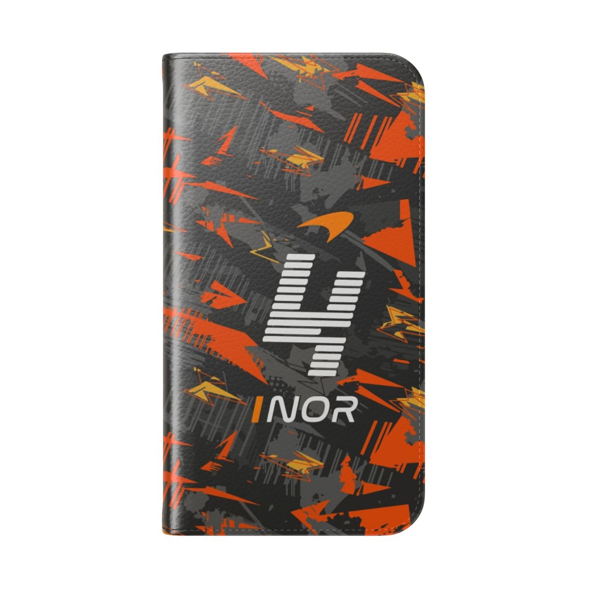 Lando Norris inspired abstract design phone case - Folded Back