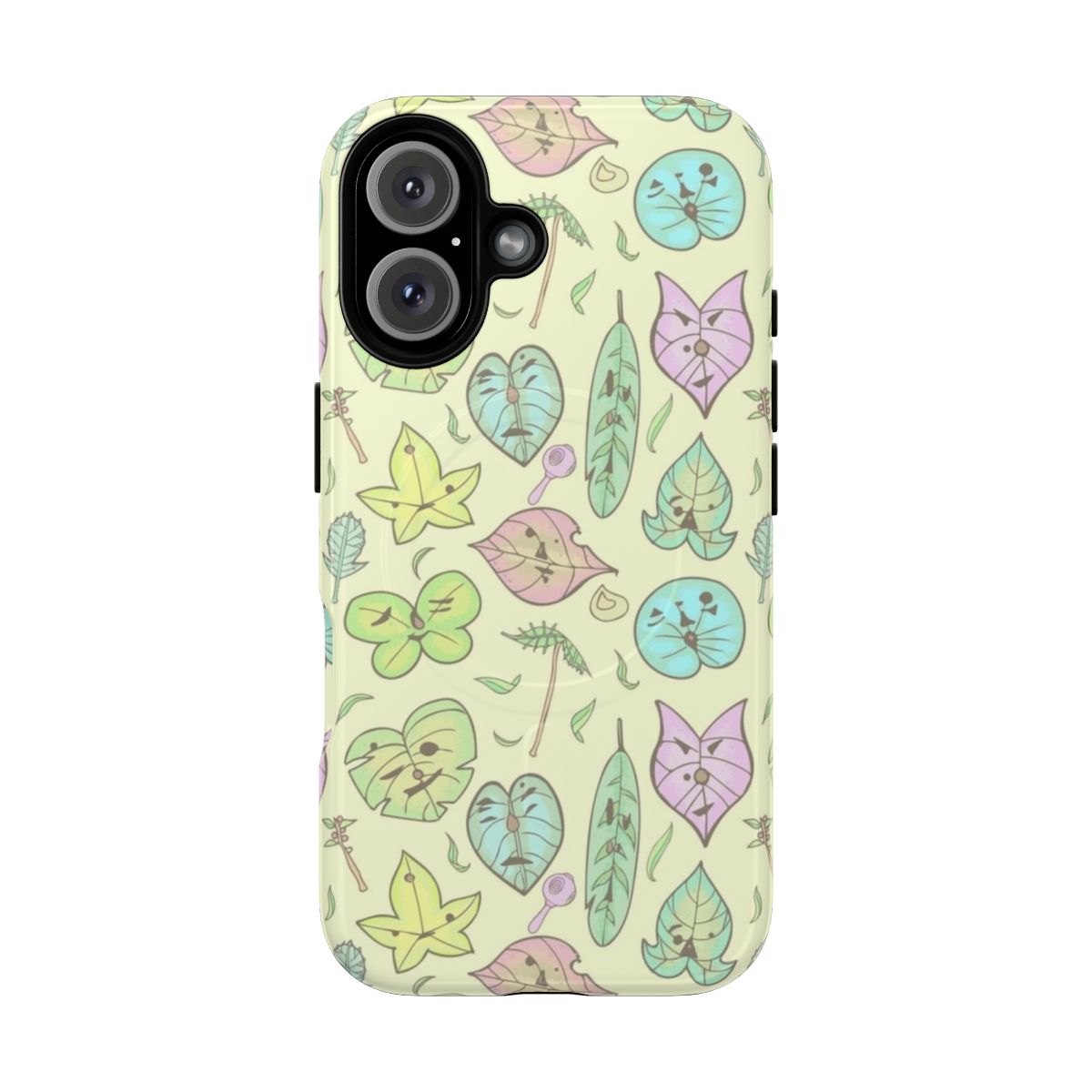 Durable phone case with colorful Zelda-themed illustrations and patterns