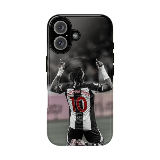 Newcastle United inspired phone case featuring player Saint-Maximin