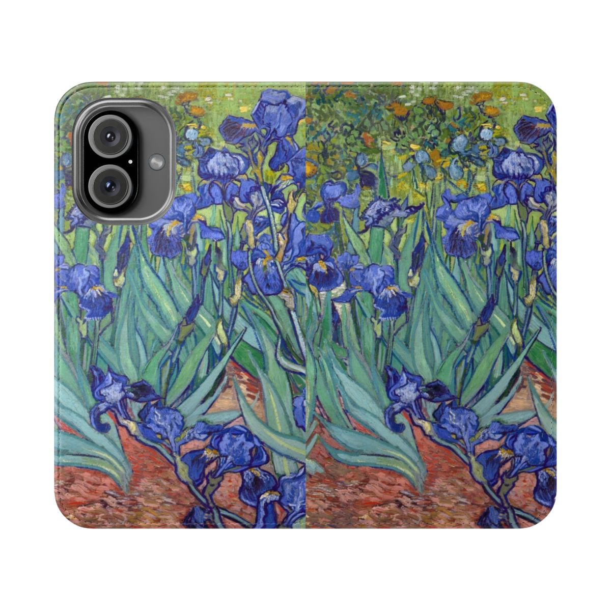 Vibrant and artistic phone case with Van Gogh's iconic Irises painting