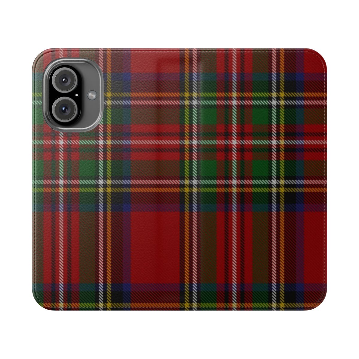 Royal Stewart inspired tartan plaid pattern printed on a smartphone phone case cover