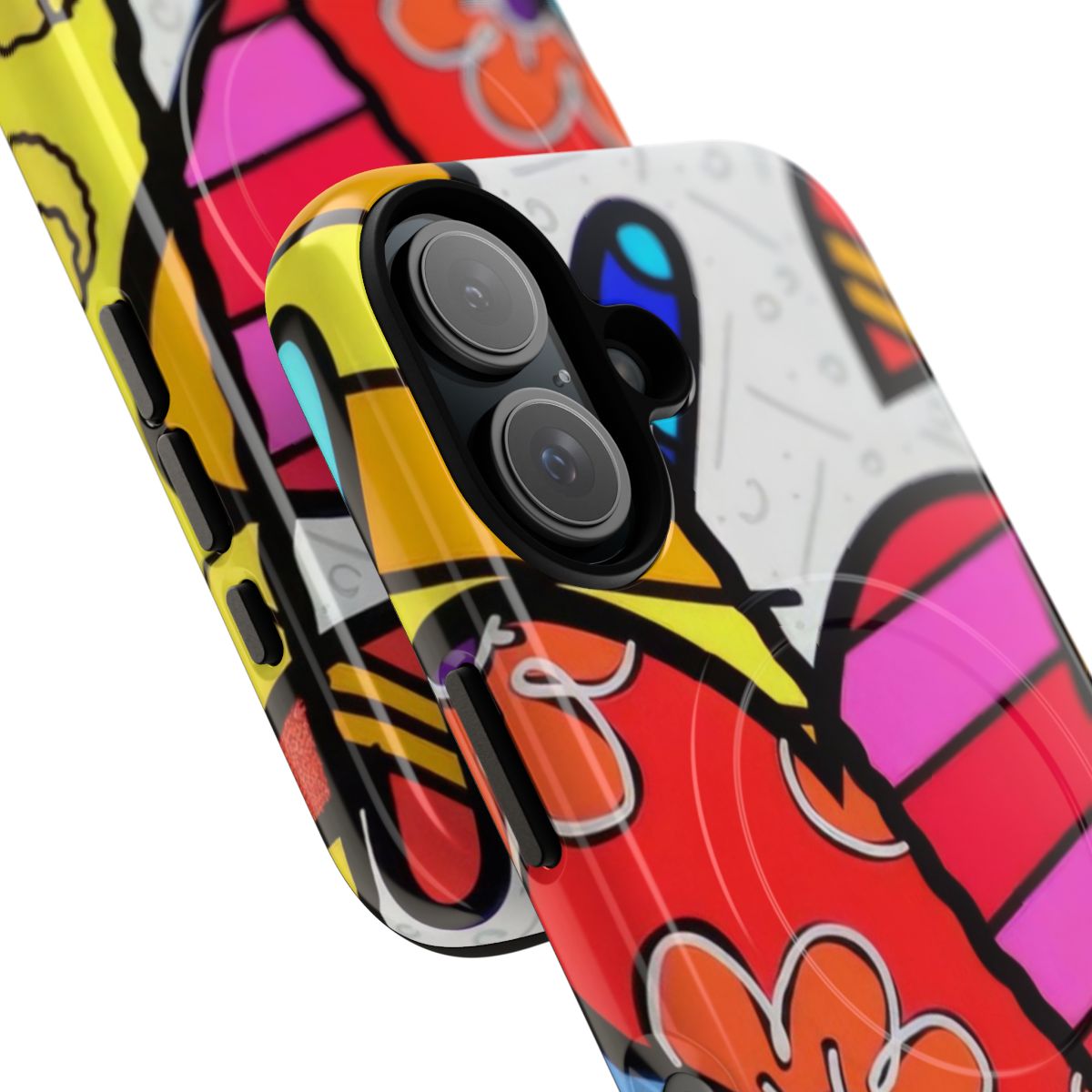 Vibrant, colorful, and contemporary art-inspired phone case - Detail