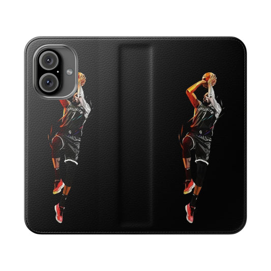 Unique low-poly digital art basketball phone case featuring Kevin Durant