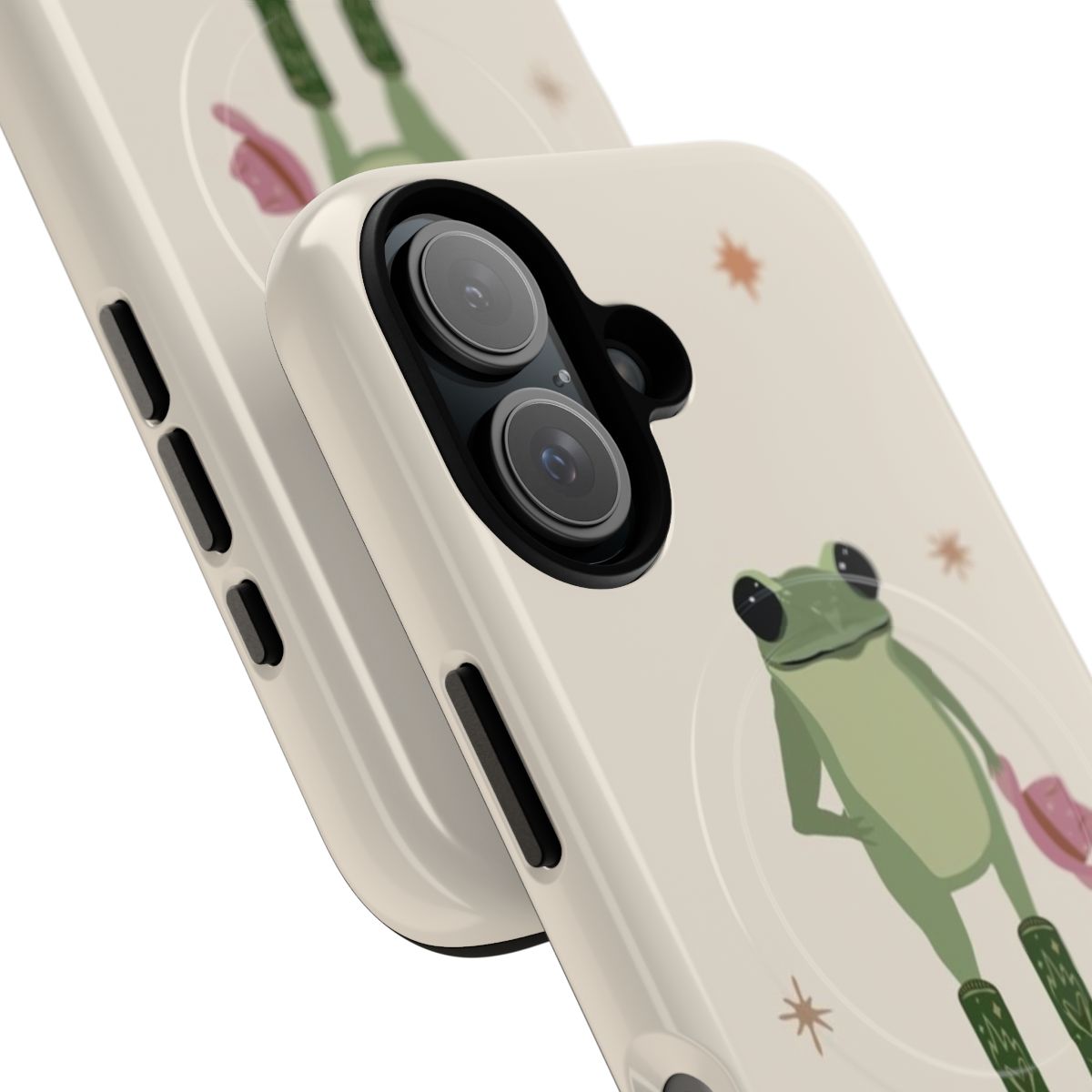 Frog Cowgirl Magnetic Tough Phone Case - Detail