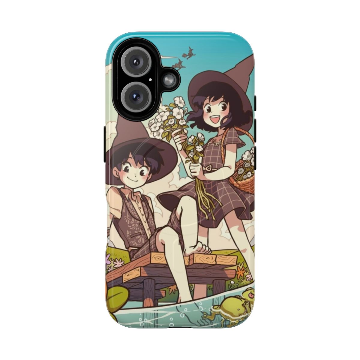 Magnetic phone case with Spring Wytte twins design