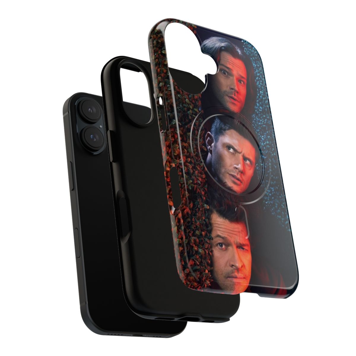 Supernatural Winchester Brothers Collage Magnetic Tough Phone Case - Layers