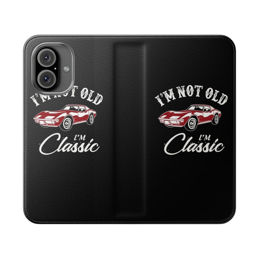 Classic Chevy Corvette inspired phone case design