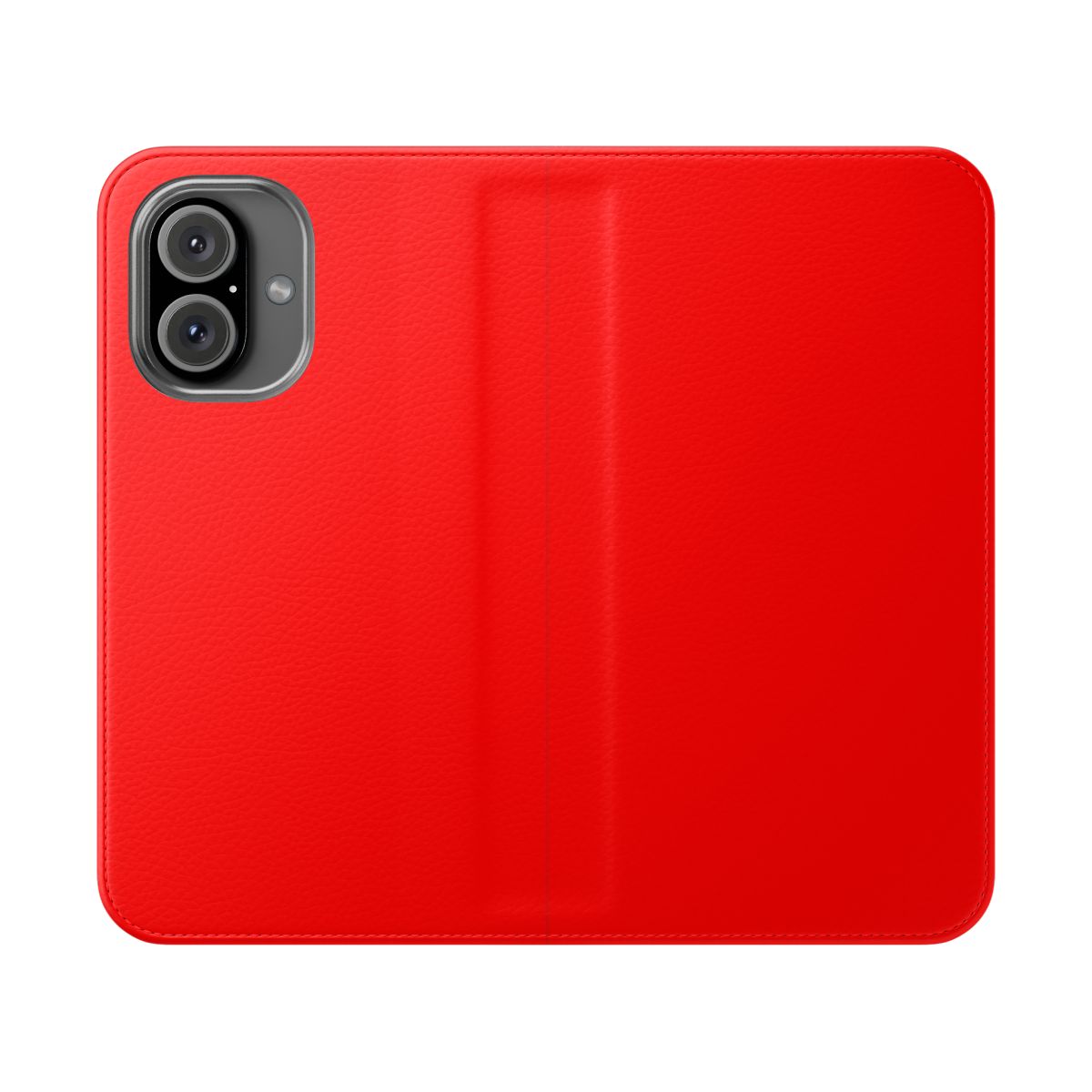 Vibrant red flip cover case for iPhone 13 Pro