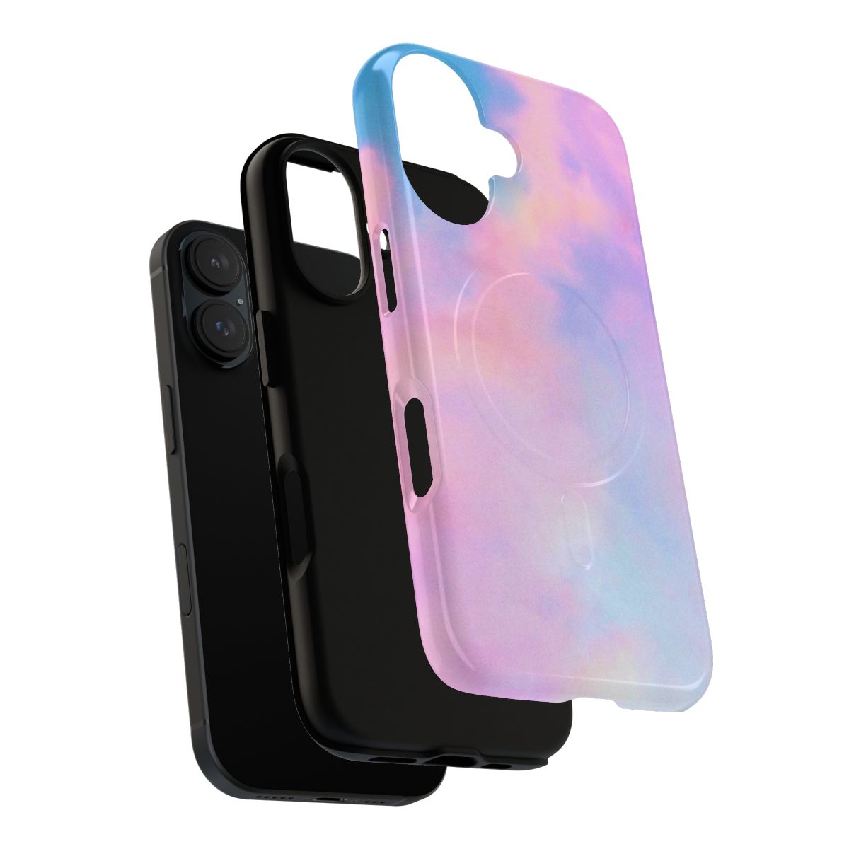 Magnetic tough phone case with clouds design for Taylor Swift fans - Layers