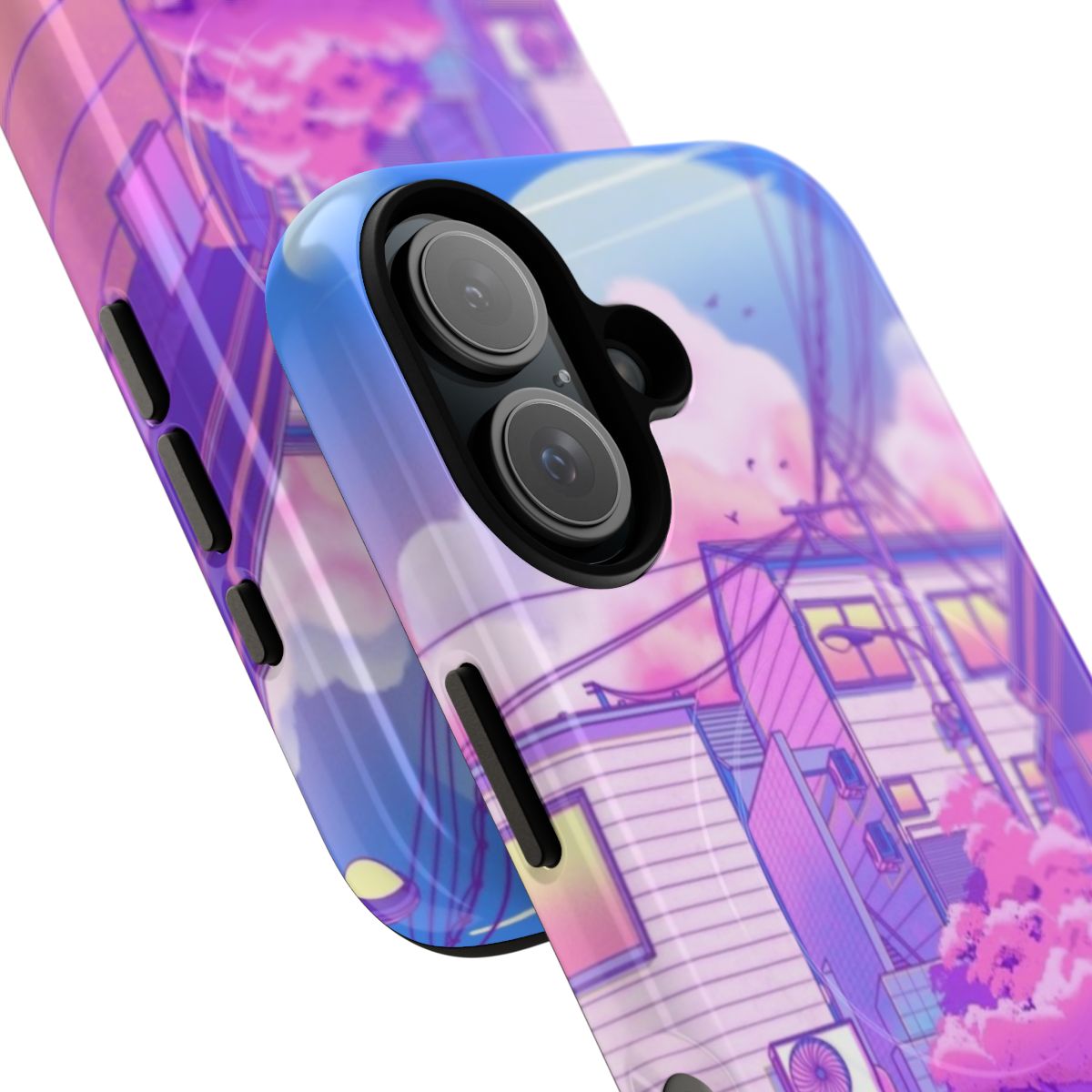 Retro-inspired phone cases with a Tokyo city aesthetic, featuring anime, manga, and 80s/90s vibes. - Detail