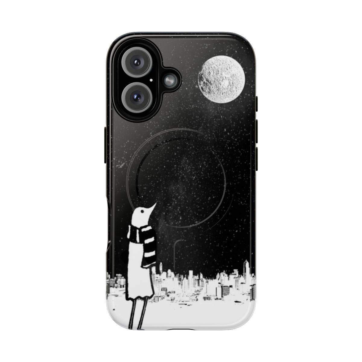 Minimalist phone case with a night sky design inspired by the anime Goodnight Punpun