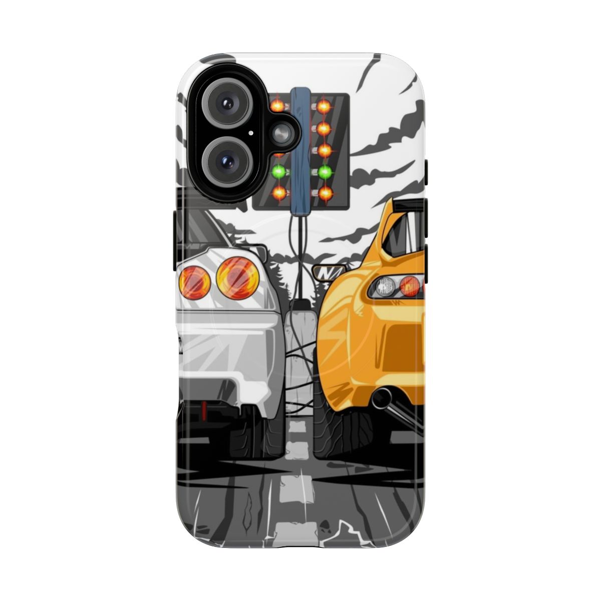 Sleek phone case featuring the iconic Toyota Supra and Nissan Skyline designs