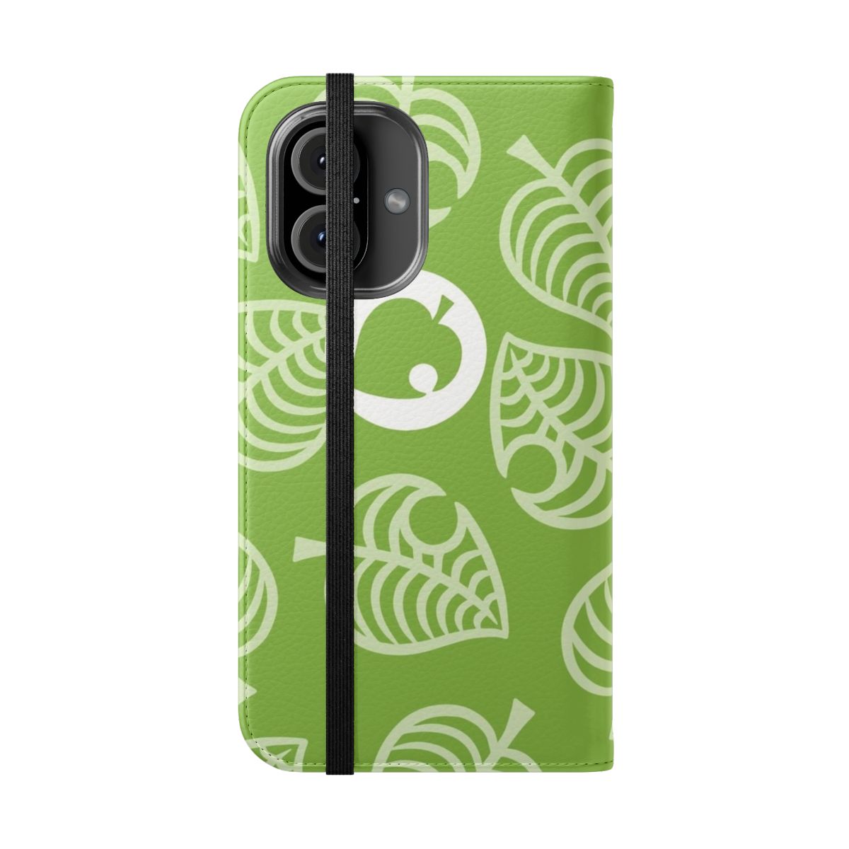 Flip cover phone case with Animal Crossing design - Folded Front