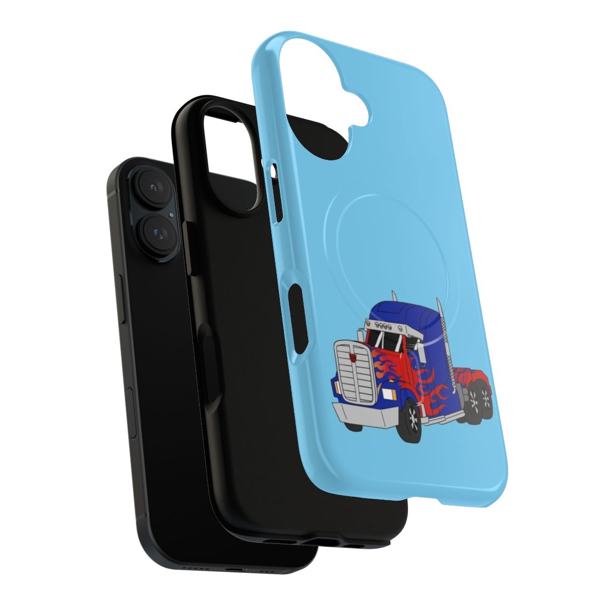 Tough phone case with Optimus Prime design from the Transformers Bayverse - Layers