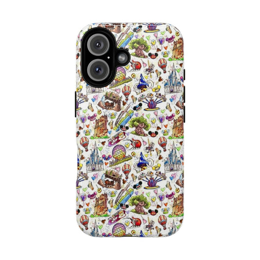 Magnetic Disney theme park vacation protective phone cases