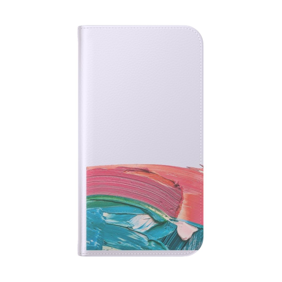 IU Palette-Themed Mobile Phone Protective Cover - Folded Back