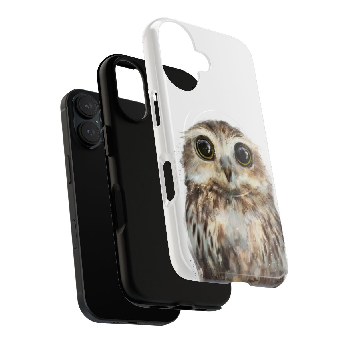 Cute little owl on a magnetic tough phone case - Layers