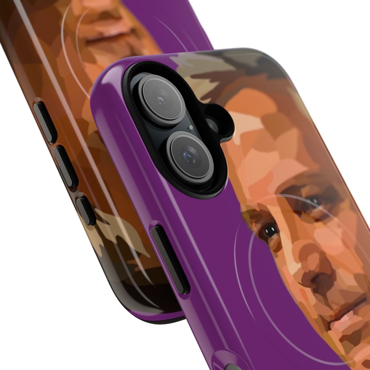 Magnetic phone case featuring an image of Brett Sutton, the Chief Health Officer of Victoria, Australia - Detail