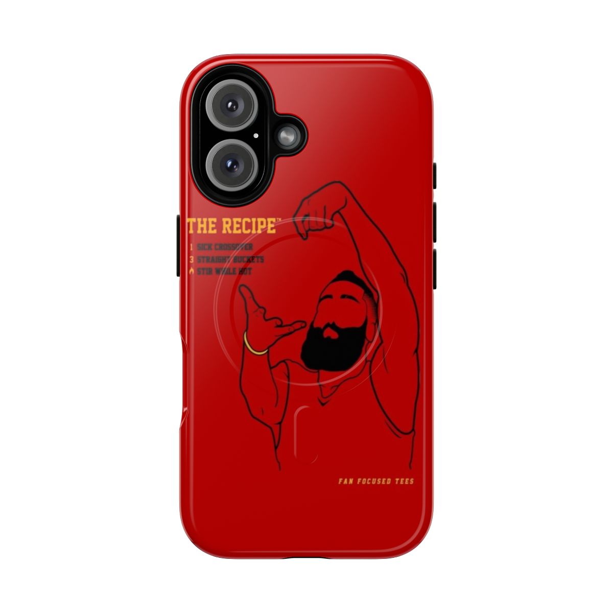 Magnetic tough phone case featuring Houston Rockets colors and James Harden design