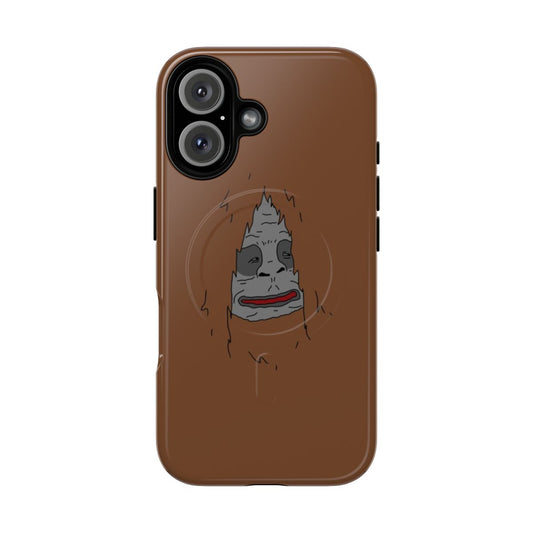 Magnetic tough phone cases featuring sassy sasquatch artwork