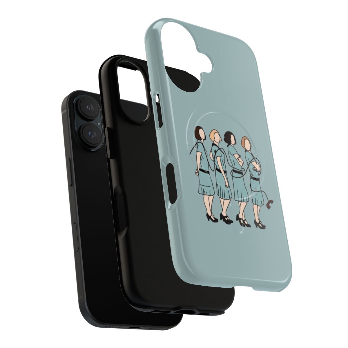 A sleek and durable phone case with a magnetic design, perfect for the independent, feminist-minded woman. - Layers