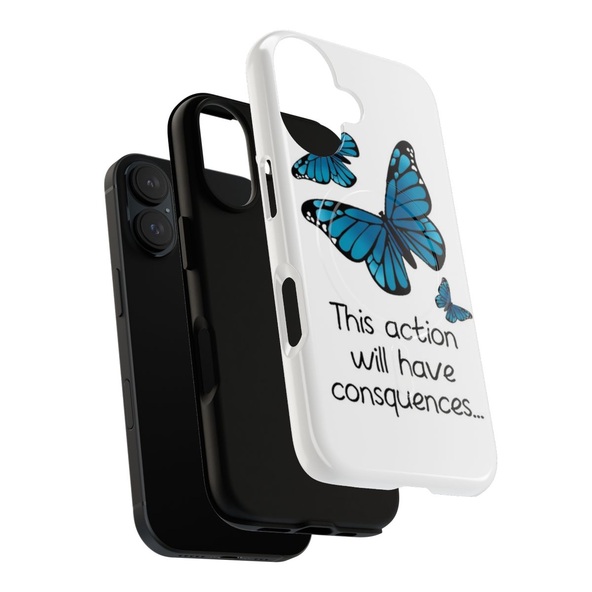 Magnetic tough phone case featuring the butterfly effect from the game Life Is Strange. - Layers