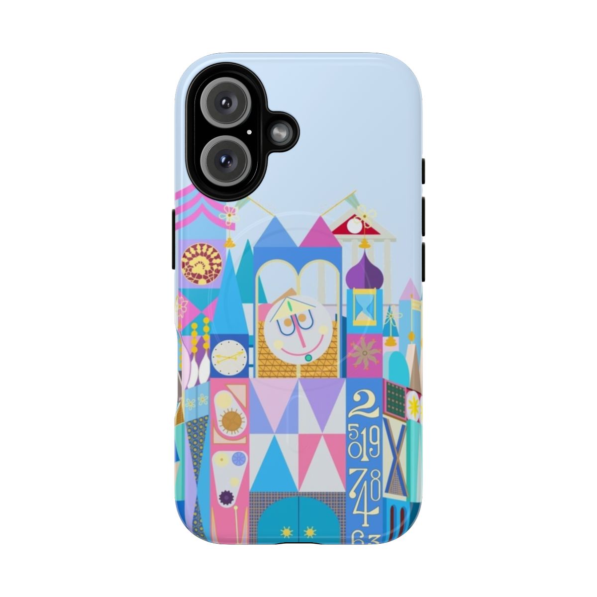 Minimalist phone case with a Tokyo-inspired "Small World" design