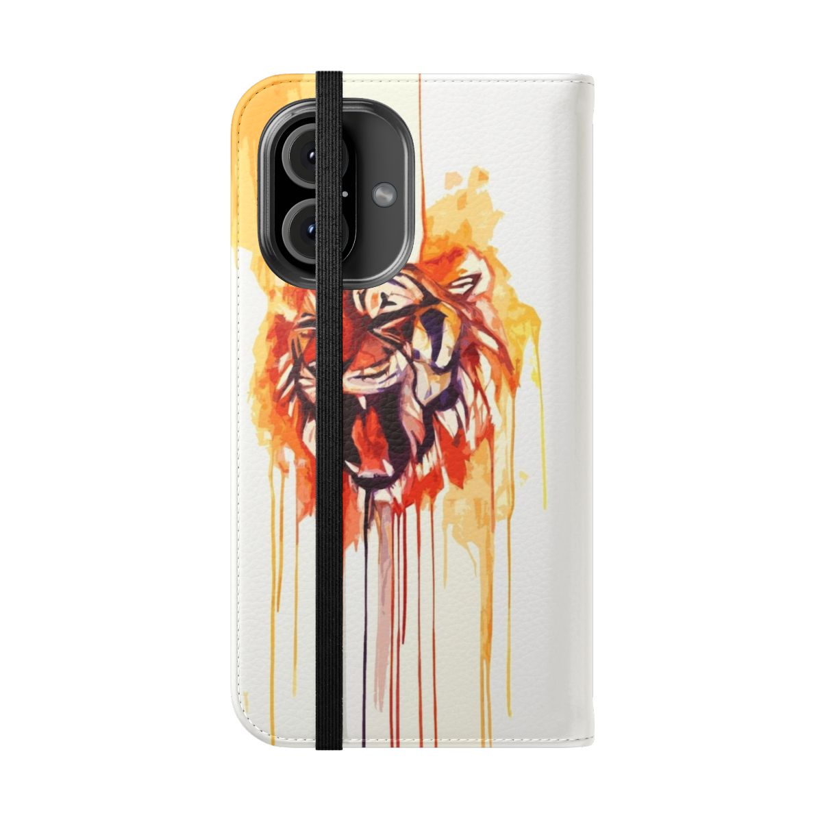 Vibrant watercolor animal phone case cover - Folded Front