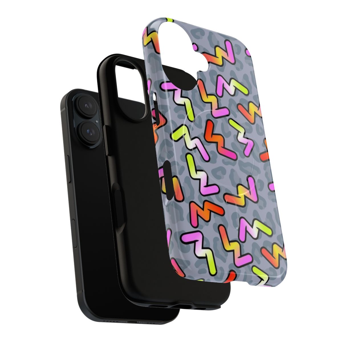 Stylish Daniel Ricciardo-inspired phone case with a retro 90s pattern design - Layers