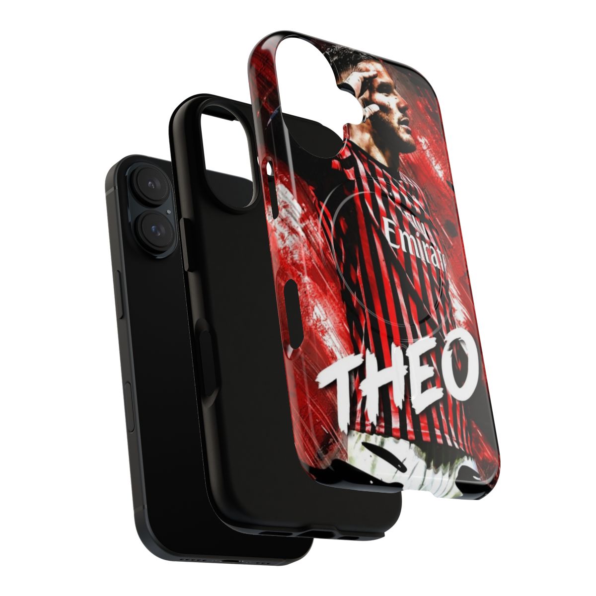 Sleek and protective phone case featuring Theo Hernandez and AC Milan imagery - Layers