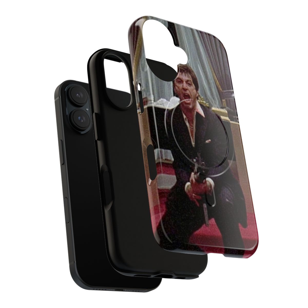 Tough Phone Case with Scarface-Inspired Pop Art Design - Layers