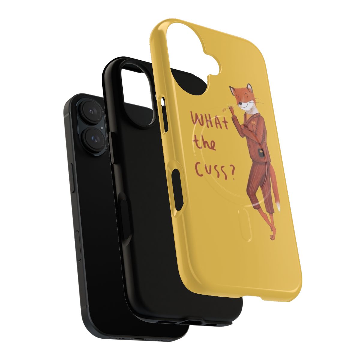 Stylish Wes Anderson Inspired Phone Case with Magnetic Closure - Layers