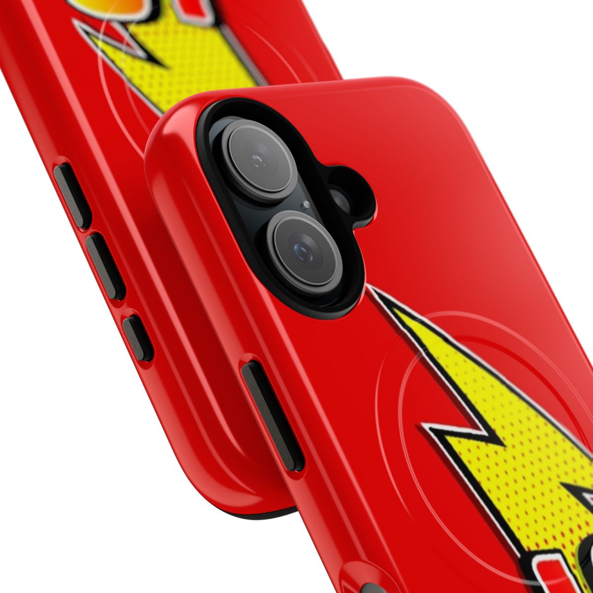 Tough magnetic phone case with Lightning McQueen design - Detail