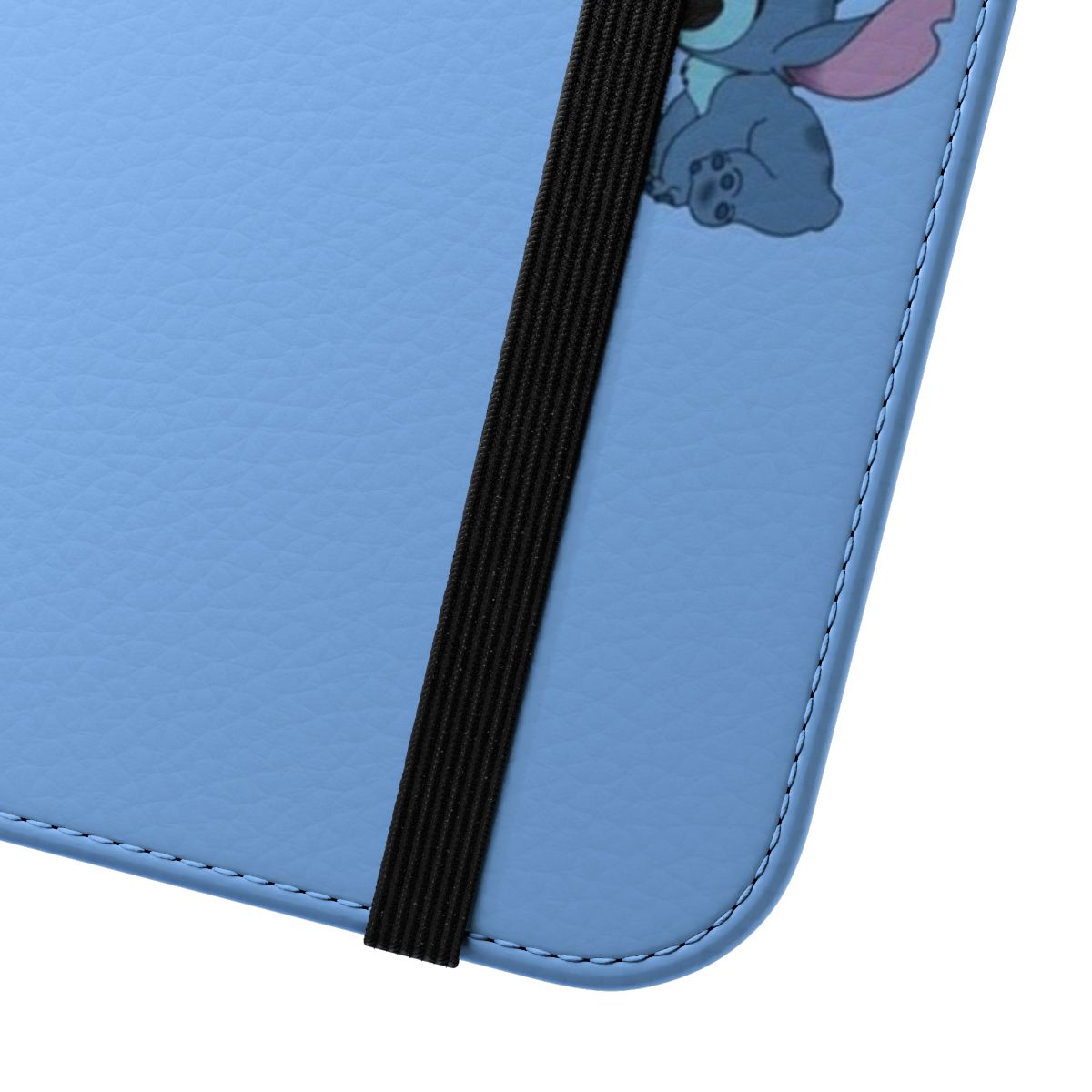 Flip cover phone case featuring a colorful Lilo & Stitch design - Close Up