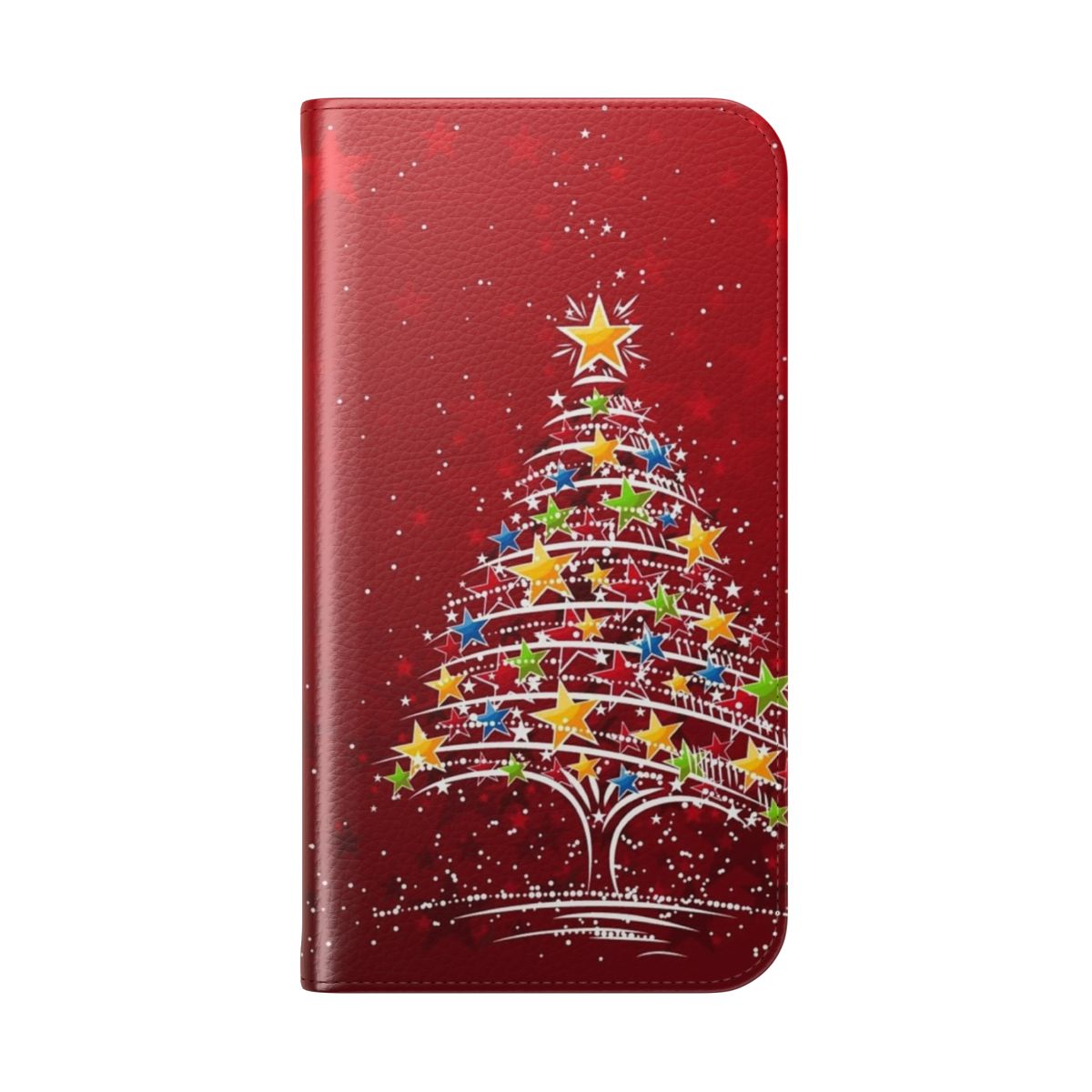 Photo of a festive Christmas tree phone case cover - Folded Back