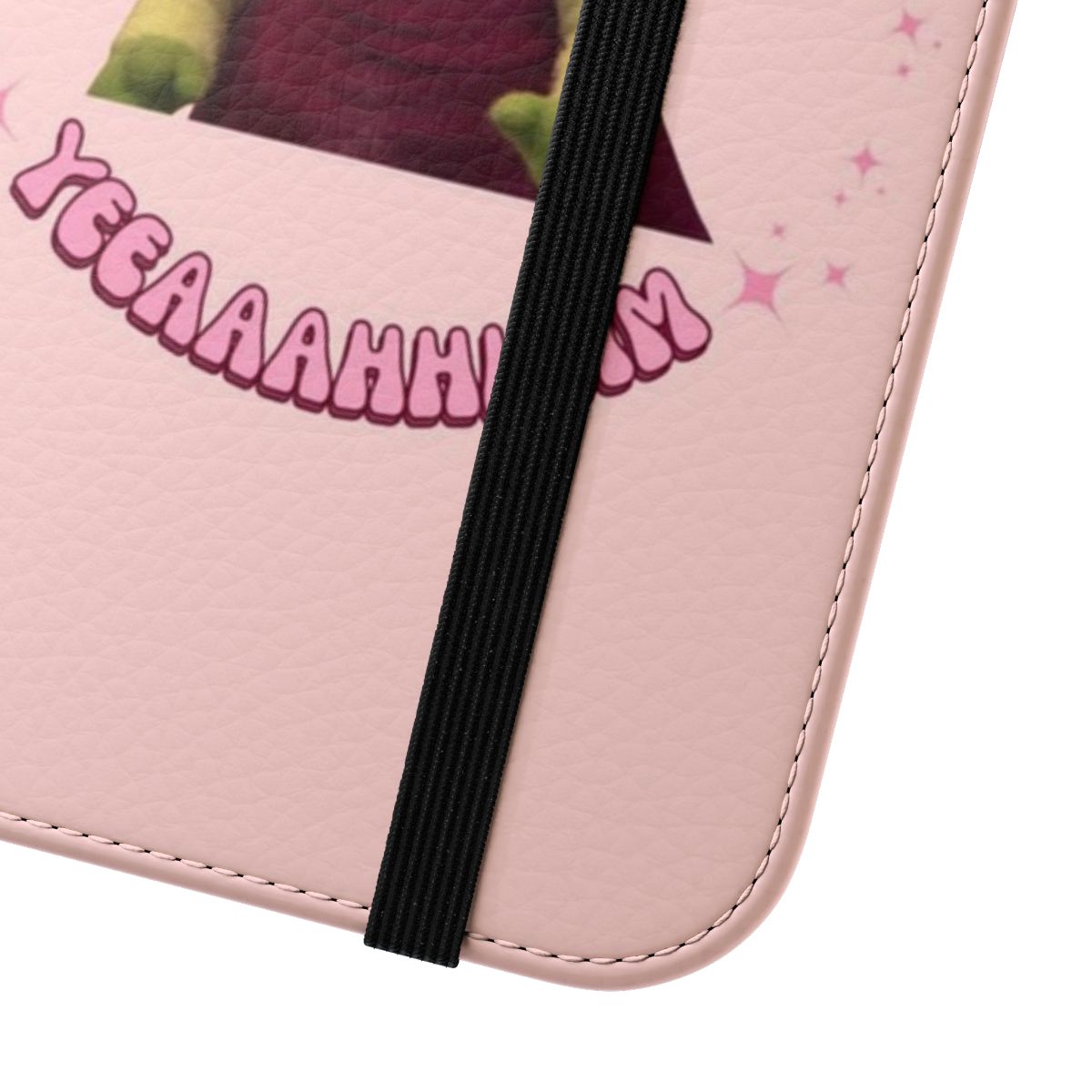 Flip phone case featuring the character Mona from the animated series Nanalan - Close Up