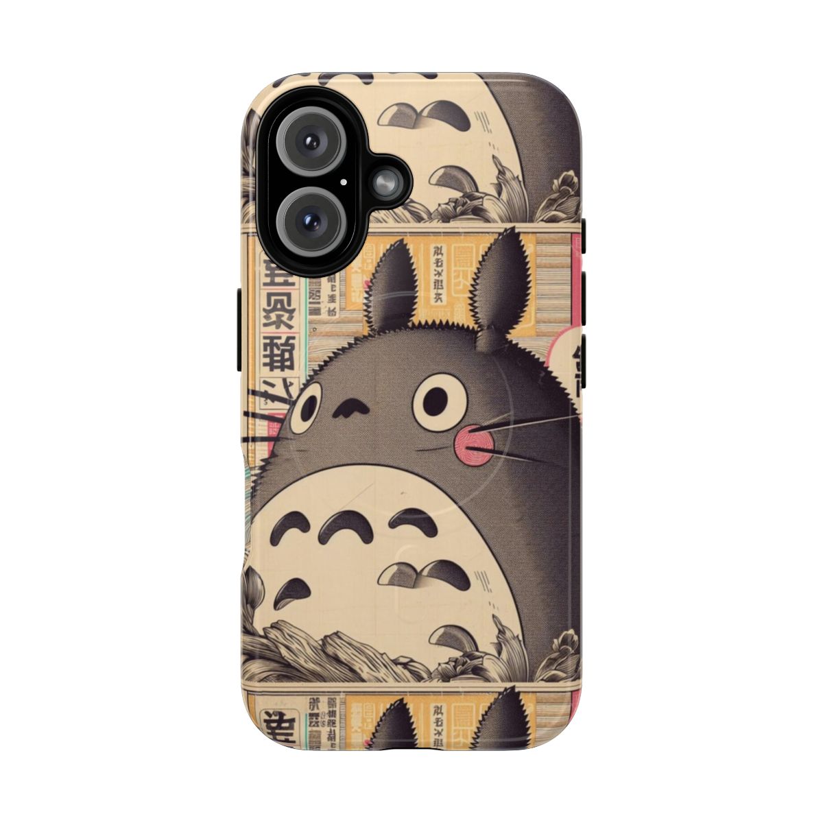 Vintage-style Japanese poster design with iconic character on a durable magnetic phone case