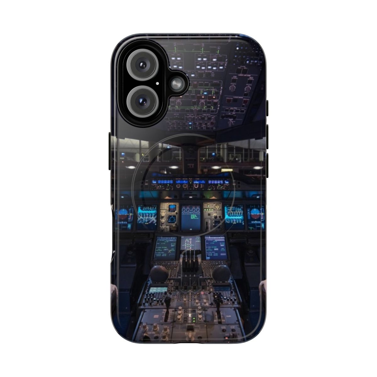 Premium magnetic tough phone case featuring the Airbus A380 design for aviation enthusiasts