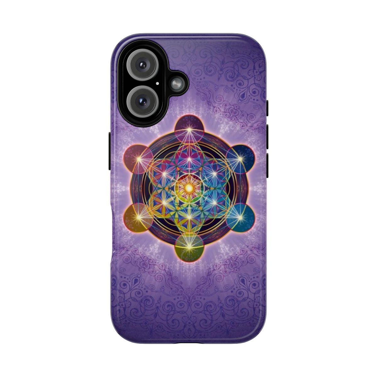 Metatron's Cube Merkabah inspired magnetic tough phone case