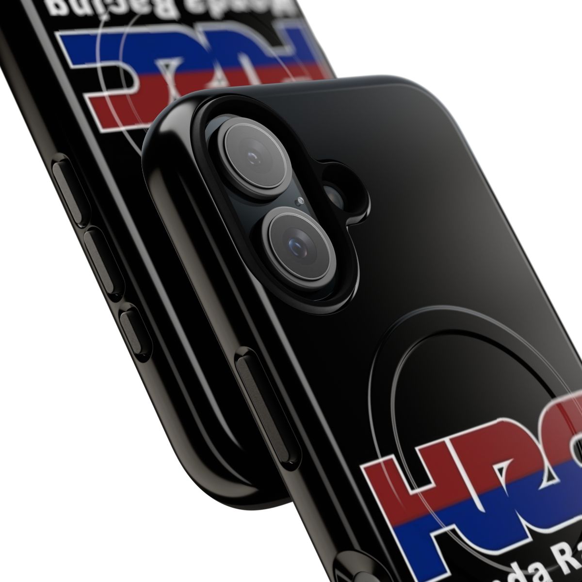 Magnetic tough phone case with Honda racing design - Detail