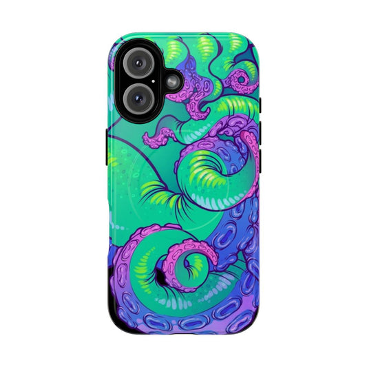 Cthulhu-inspired tentacle monster phone case with all over tentacle design