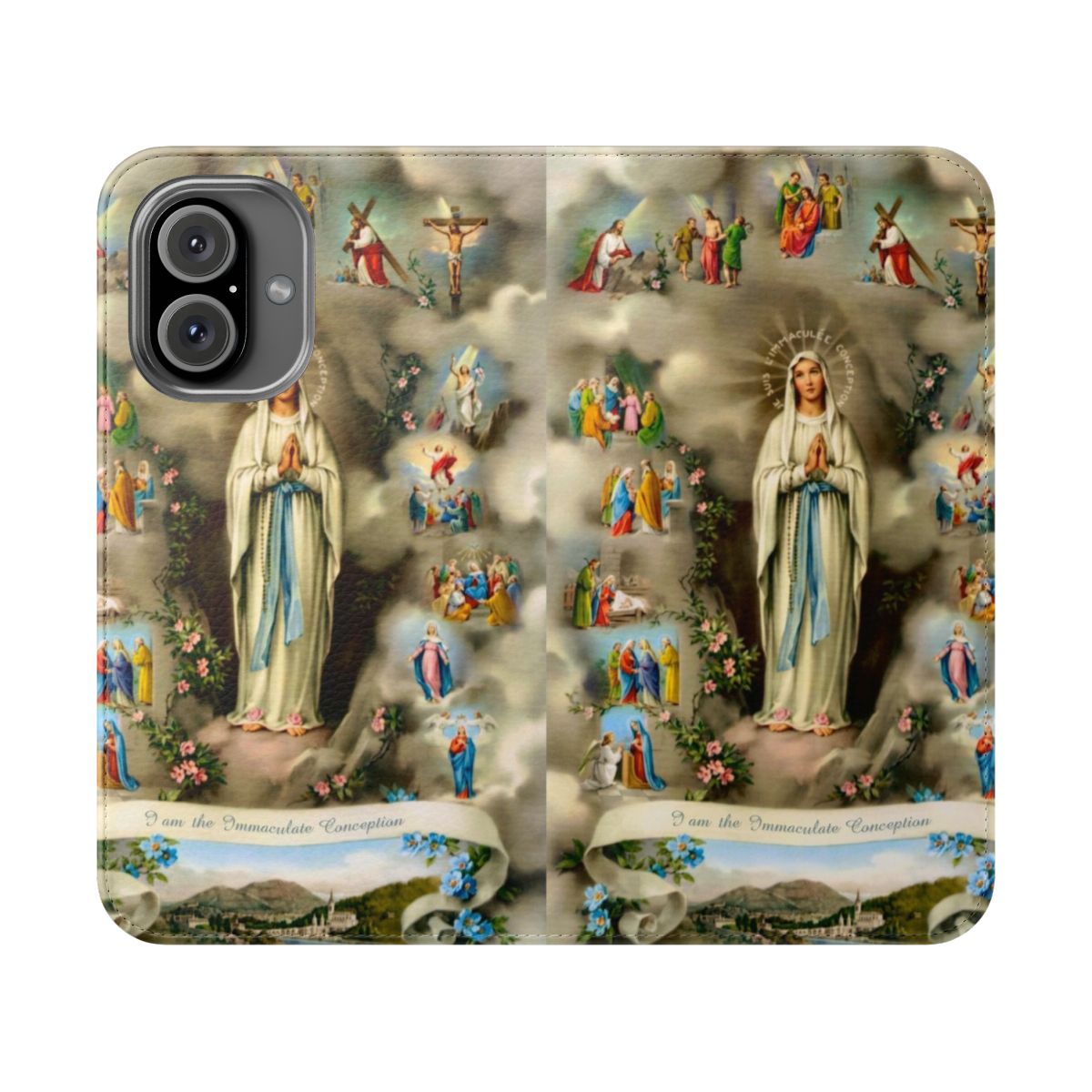 Devotional Immaculate Conception Phone Case with Virgin Mary Artwork