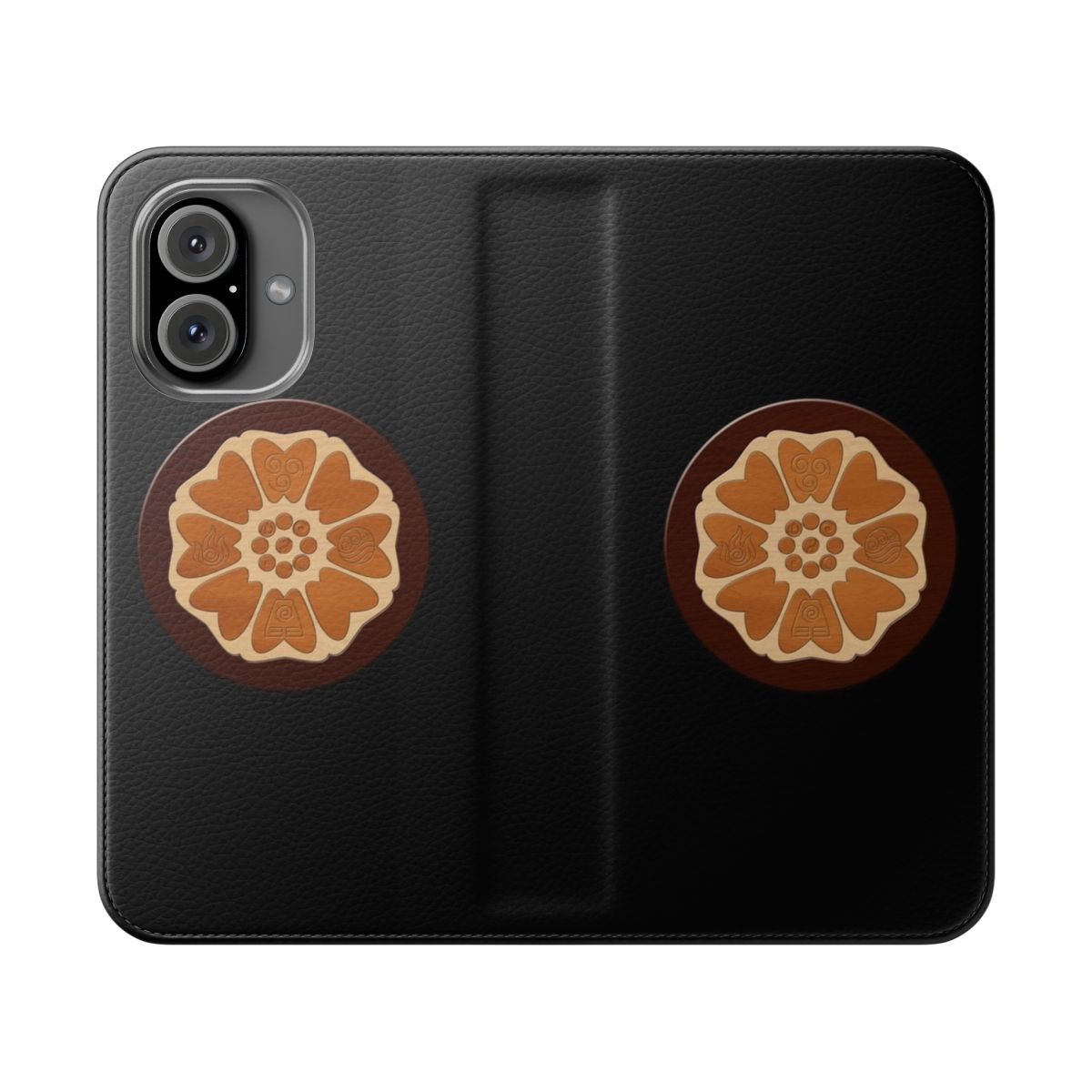 Flip phone case featuring the iconic White Lotus symbol from Avatar: The Last Airbender and Legend of Korra